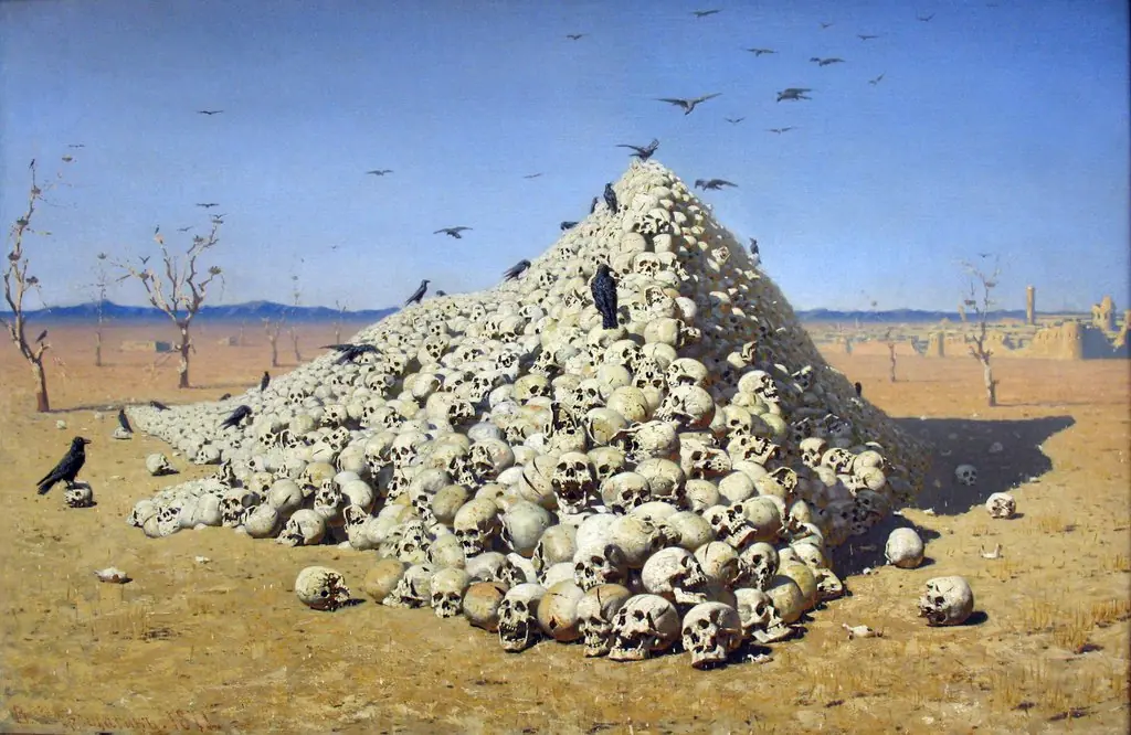 The Apotheosis of War, by Vasily Vereshchagin, oil, 1871