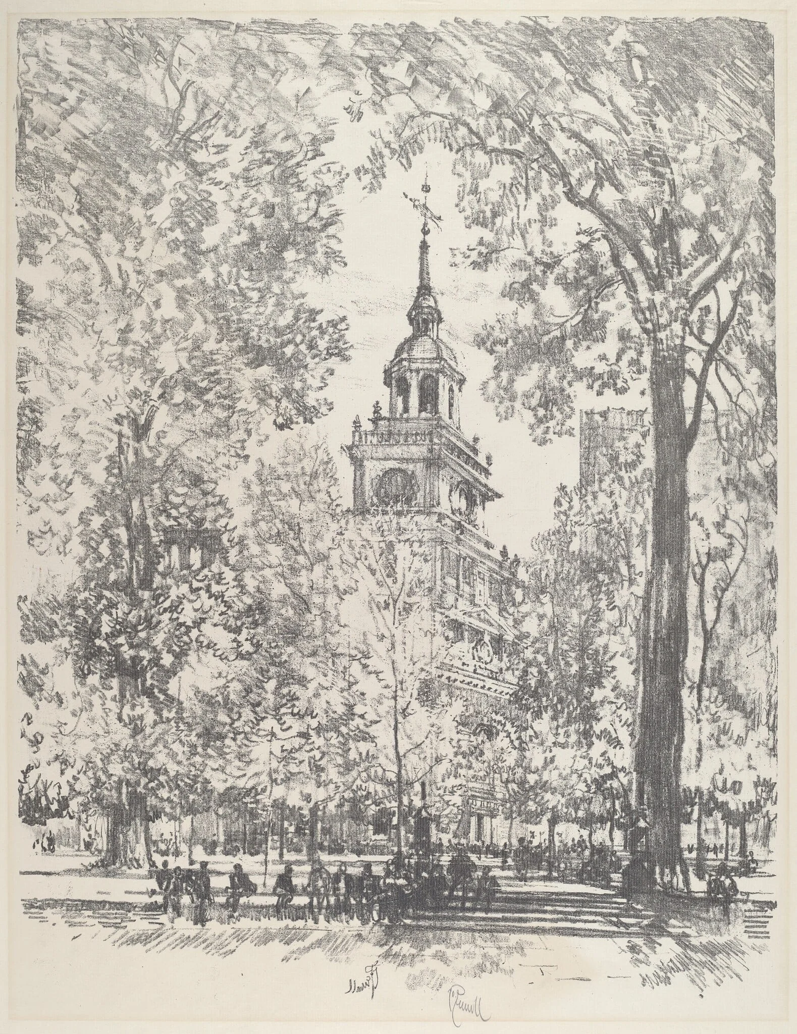 Independence Square and the State House, detail