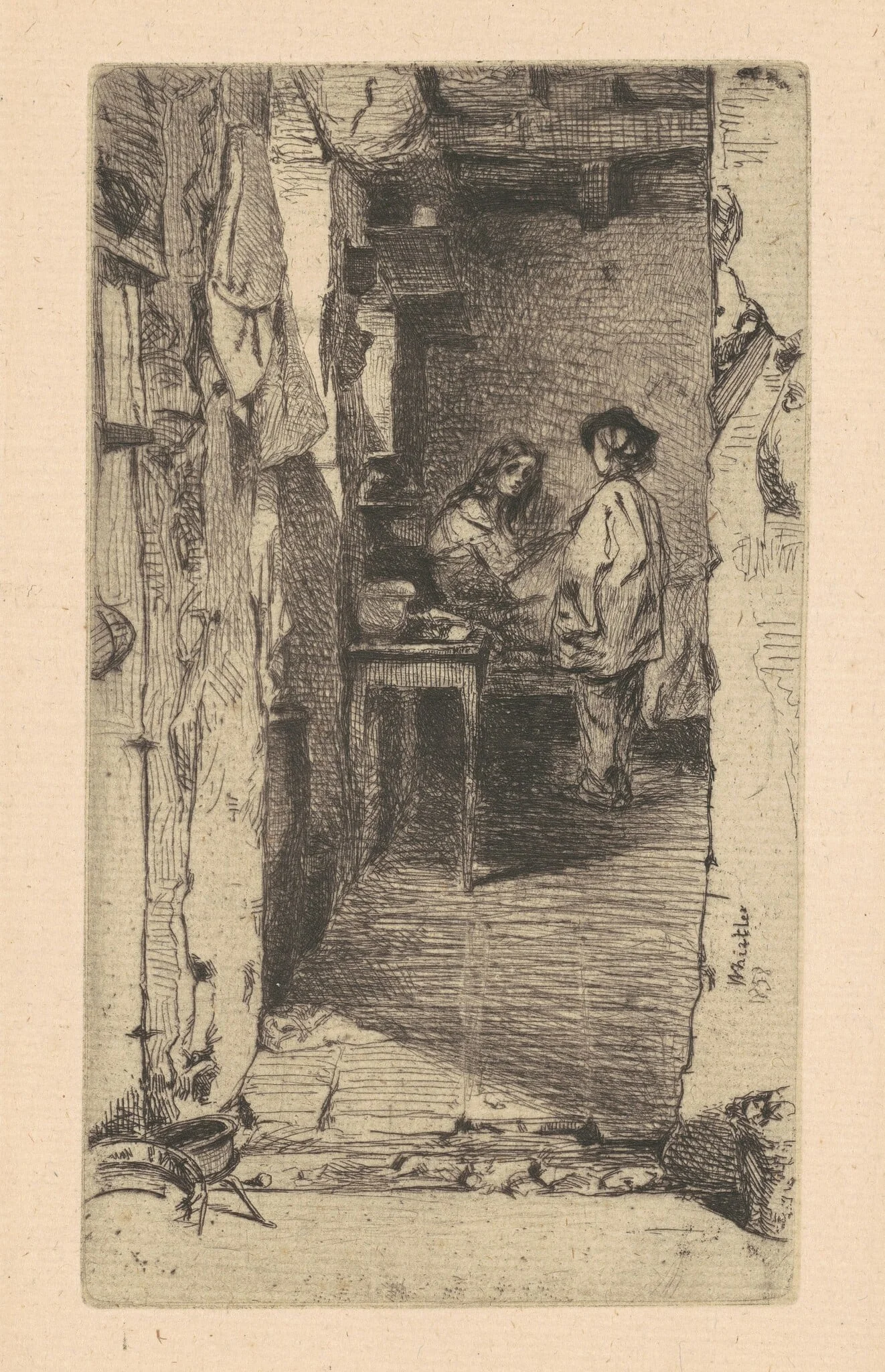 Rag Pickers, Quartier Mouffetard, Paris, detail