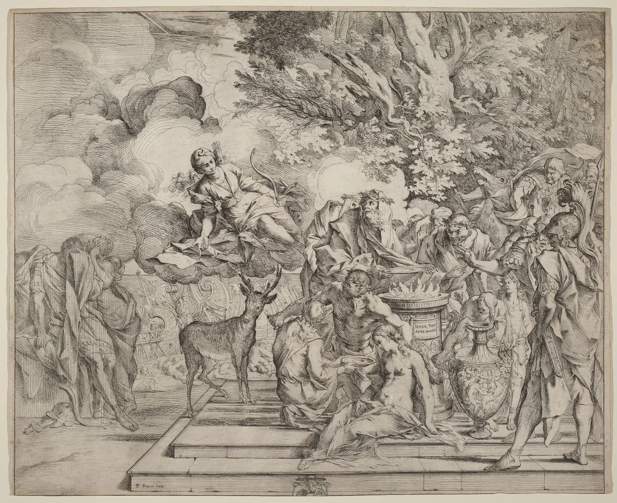 The Sacrifice of Iphigenia, detail