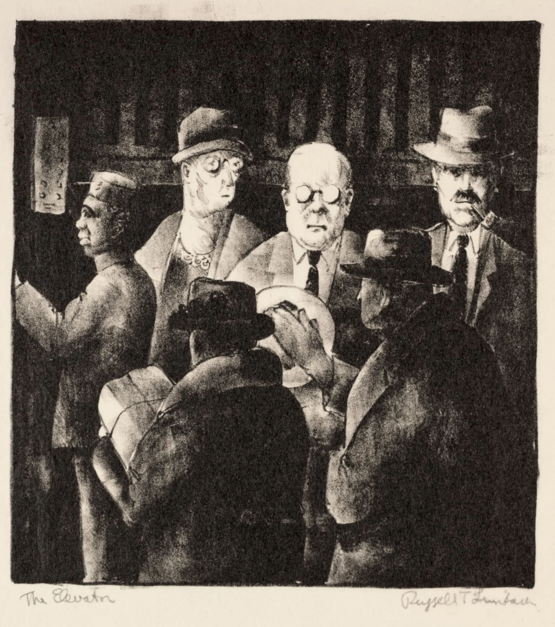 The Elevator, detail