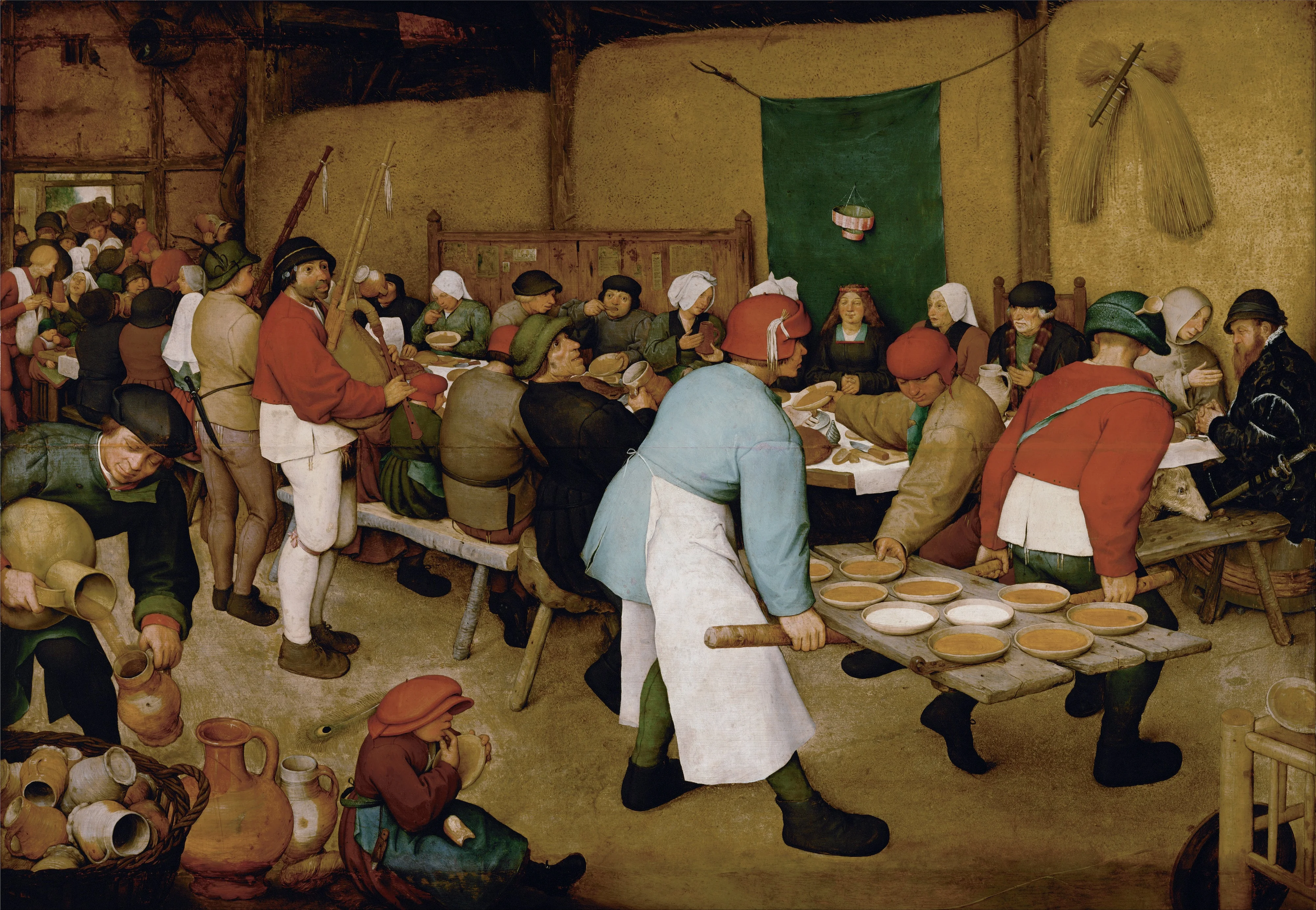 The Peasant Wedding, detail
