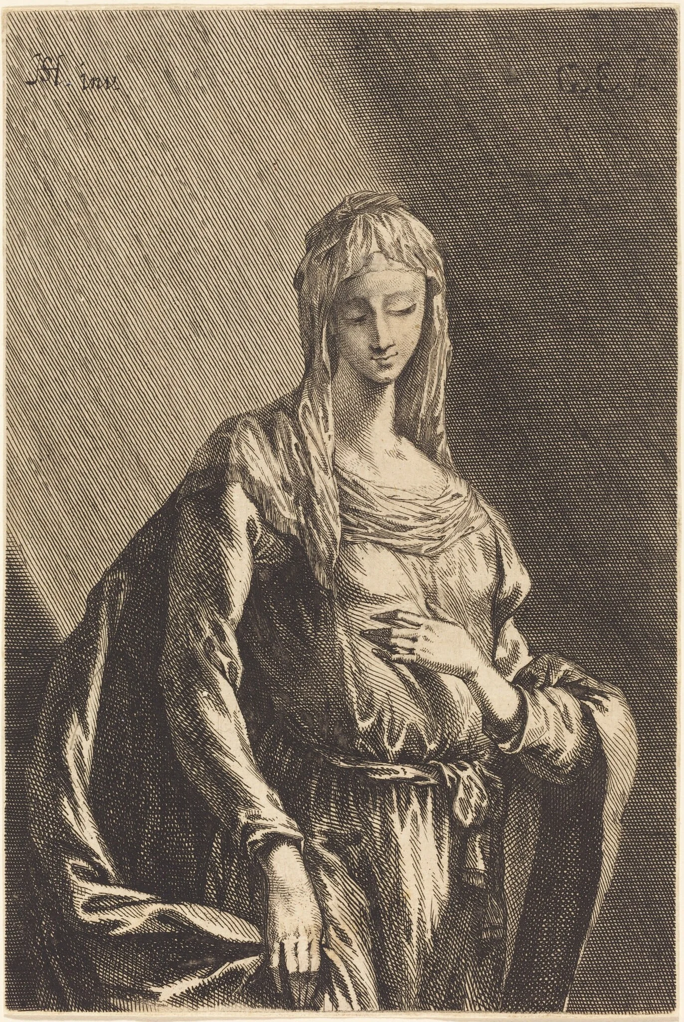 The Virgin, detail