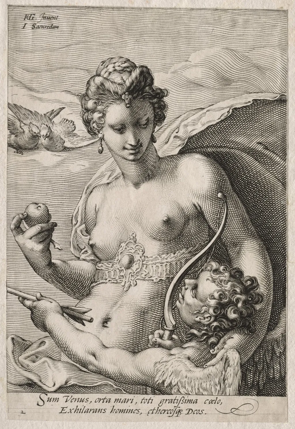 Venus and Cupid, by Jan Pietersz Saenredam, 1595