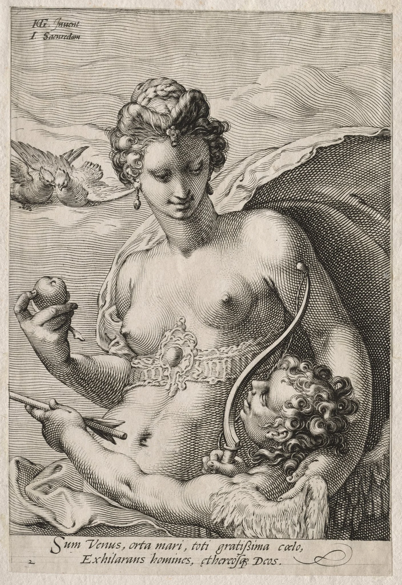 Venus and Cupid, detail