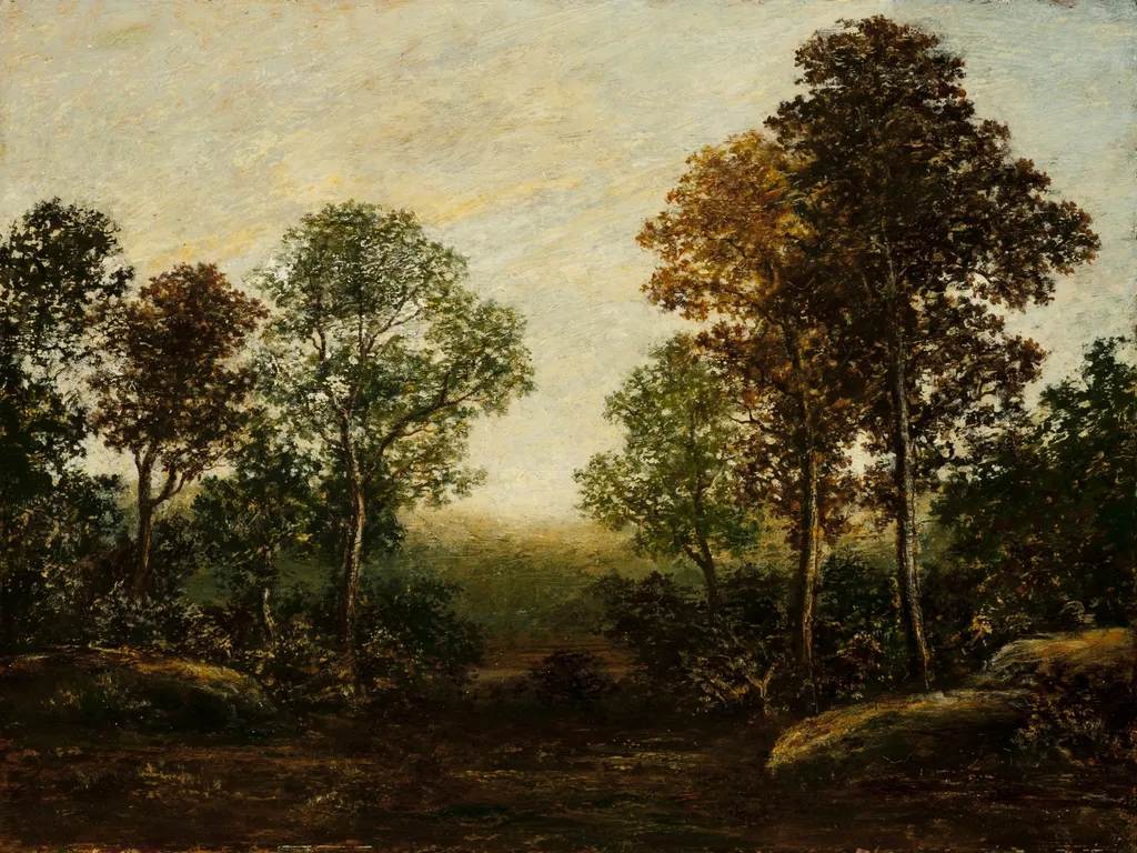 Landscape with Trees, by Ralph Albert Blakelock, unspecified, 1896
