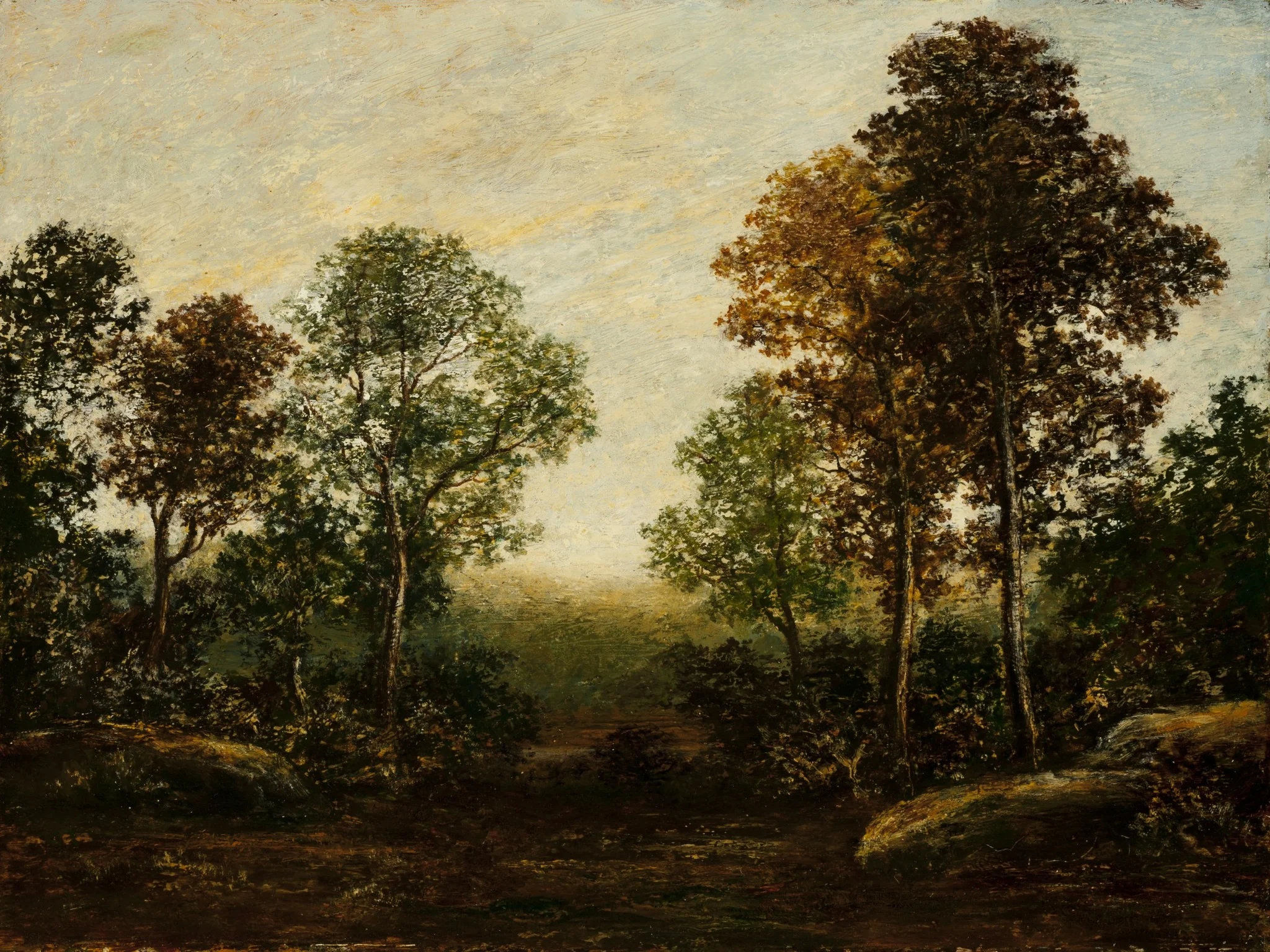 Landscape with Trees, detail