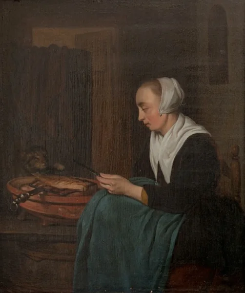 A Sleeping Saleswoman, detail