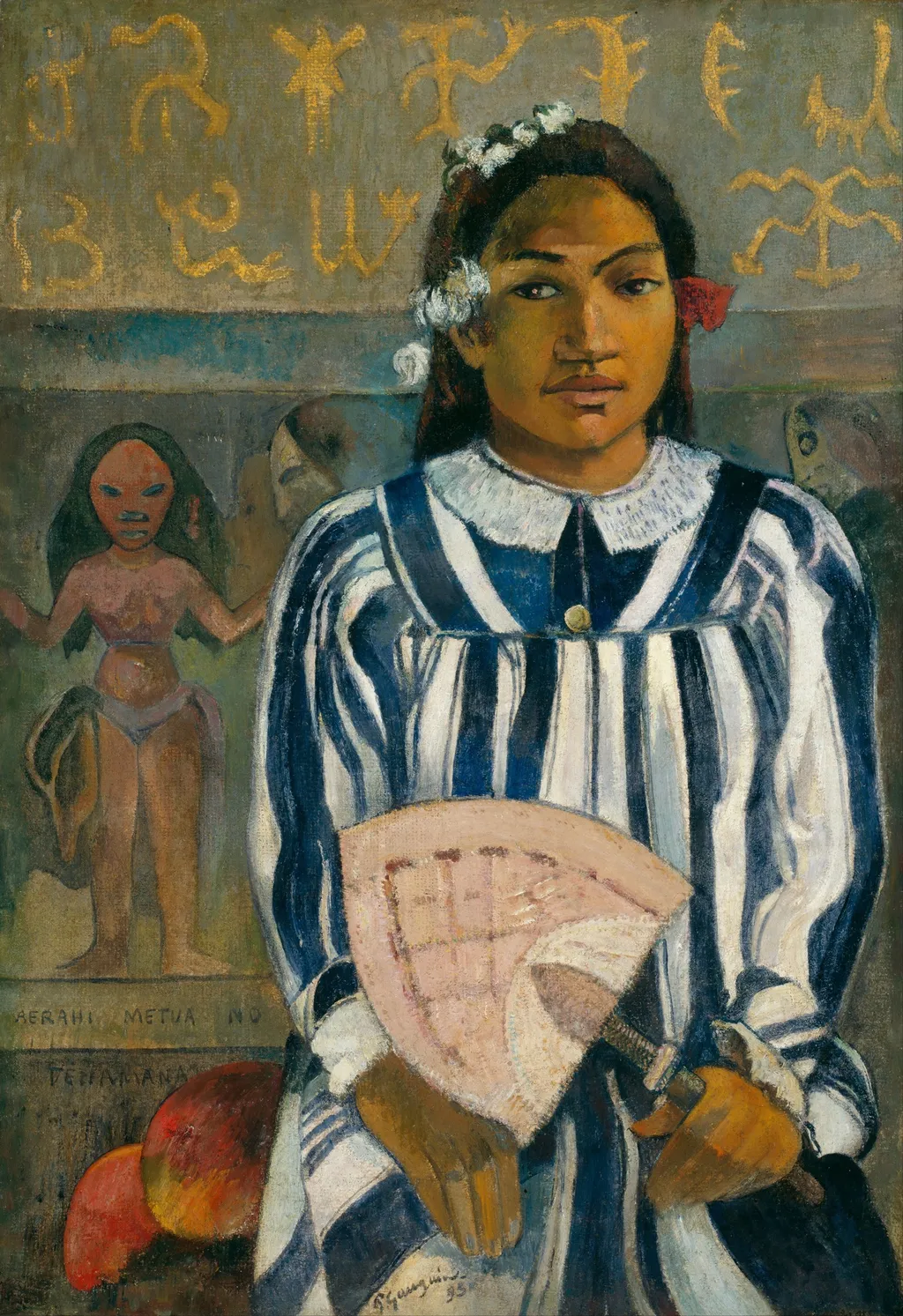 Merahi metua no Tehamana, by Paul Gauguin, oil, 1897