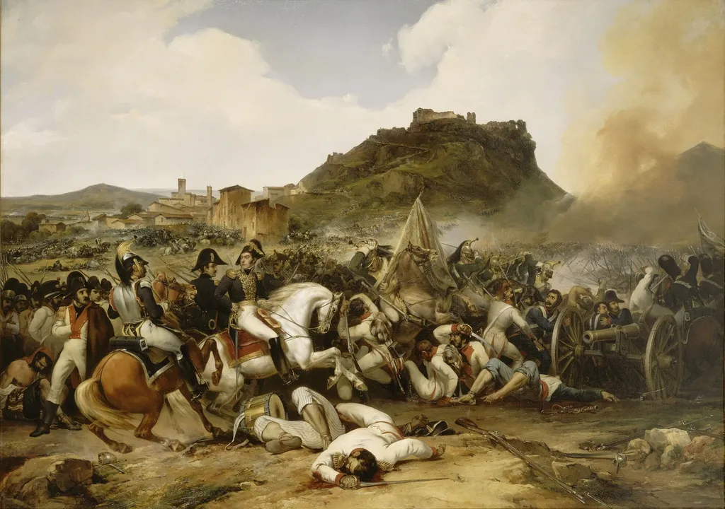Battle of Castalla, July 21, 1812, by Jean-Charles Langlois, oil, 1836