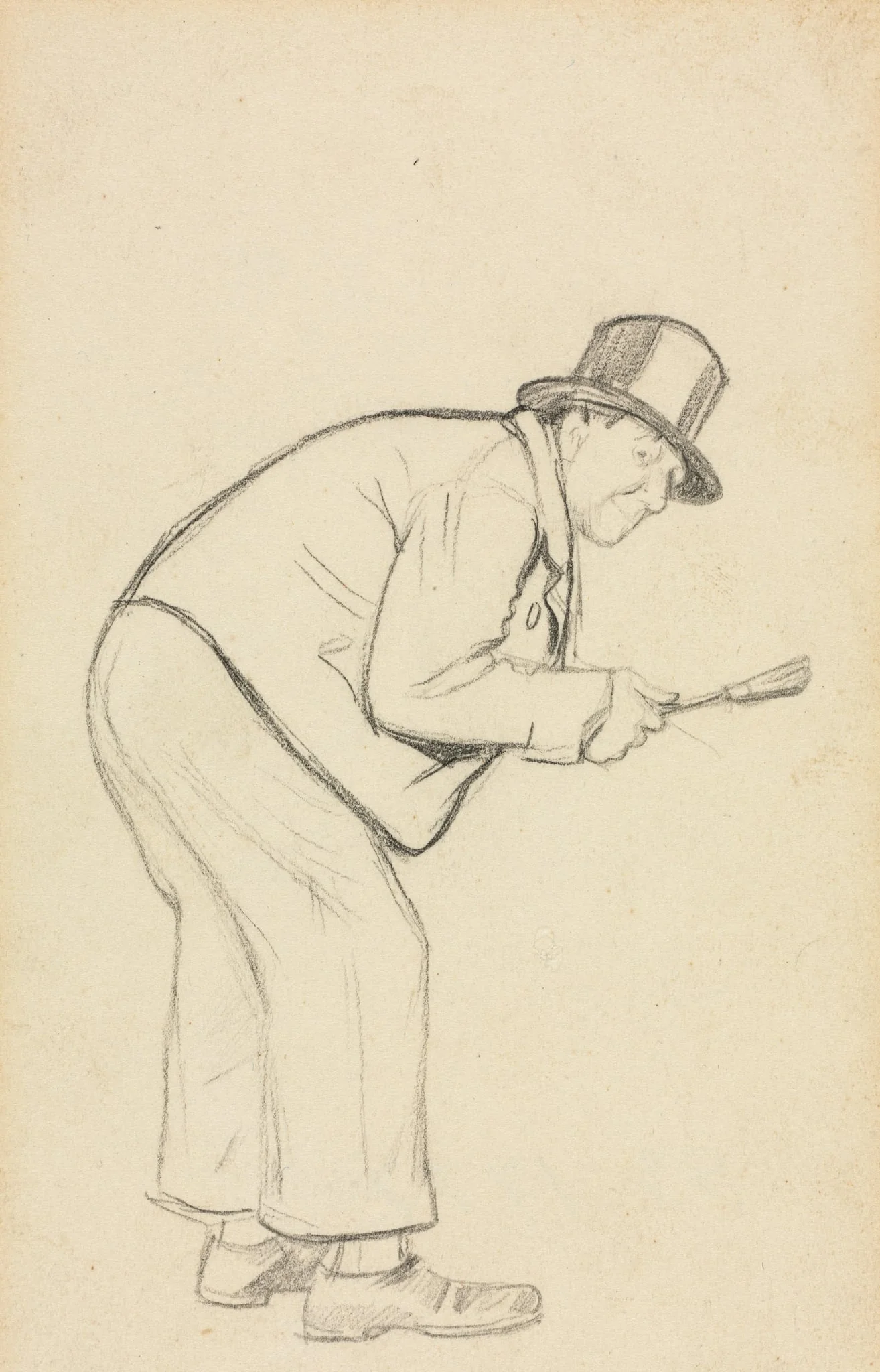 Study for "A Woman Hater", detail