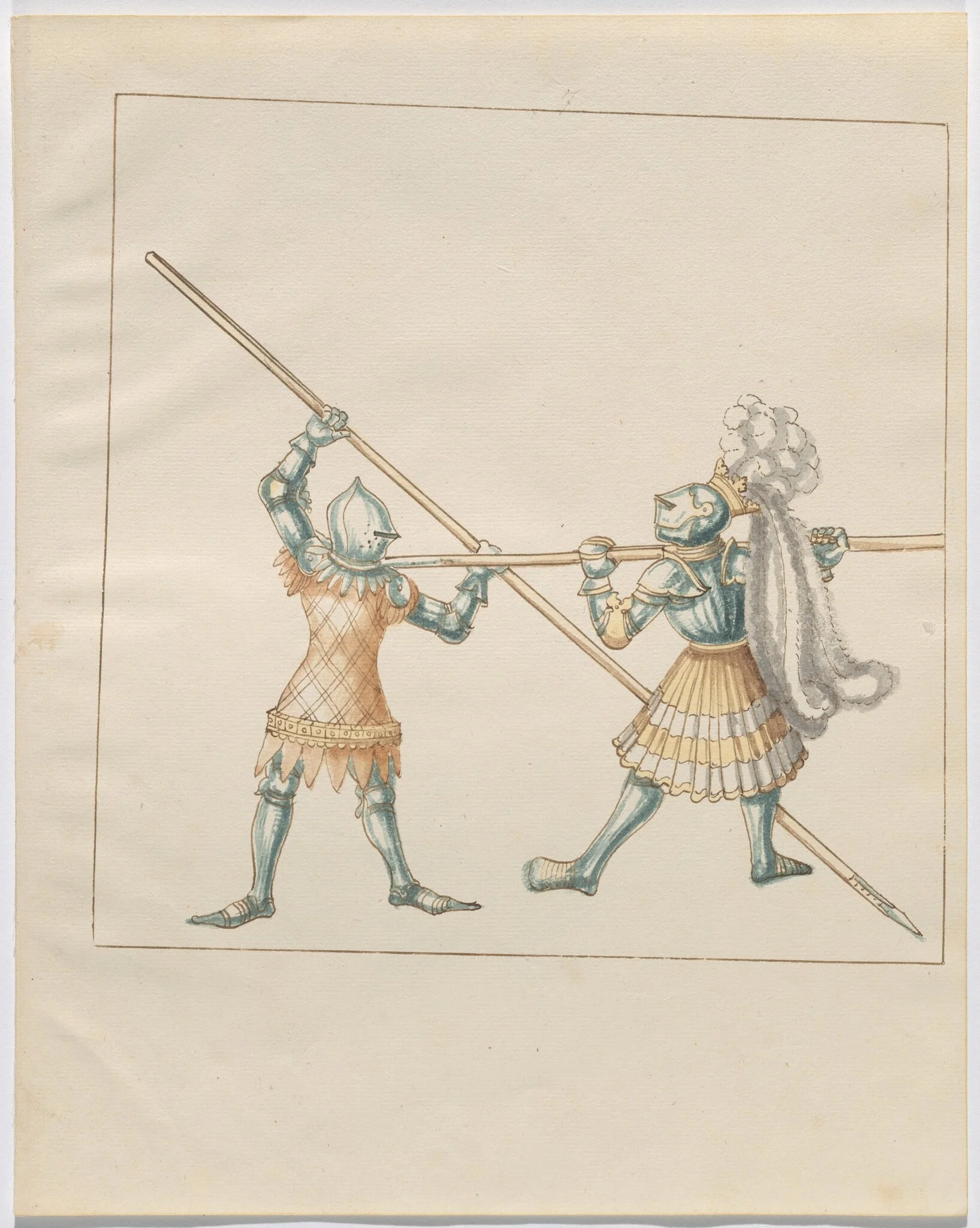Foot Combat with Pikes, detail