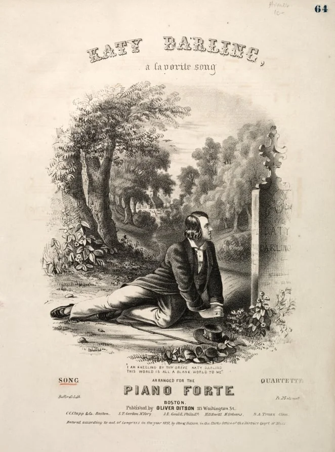 Katy Darling - Sheet Music Cover, detail