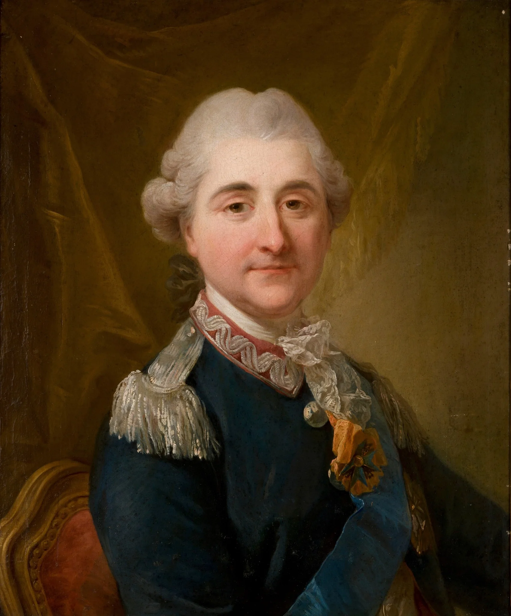 Portrait of King Stanislaus Augustus Poniatowski, detail
