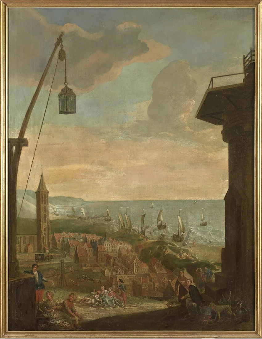 Gezicht op Blankenberghe, detail