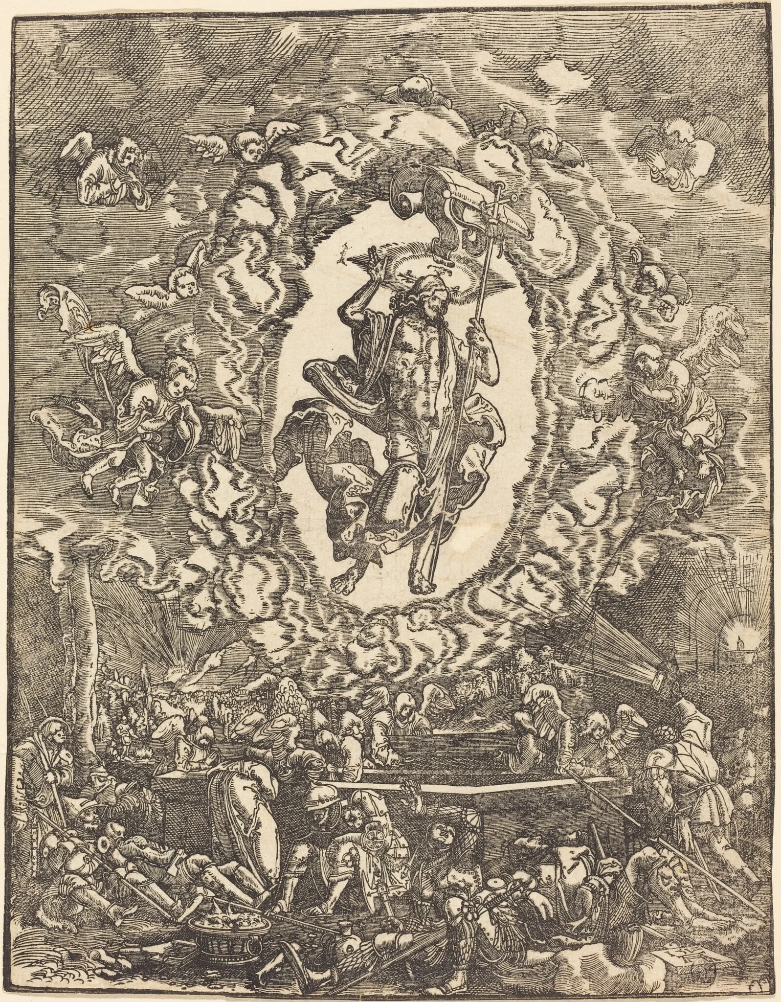 The Resurrection, detail