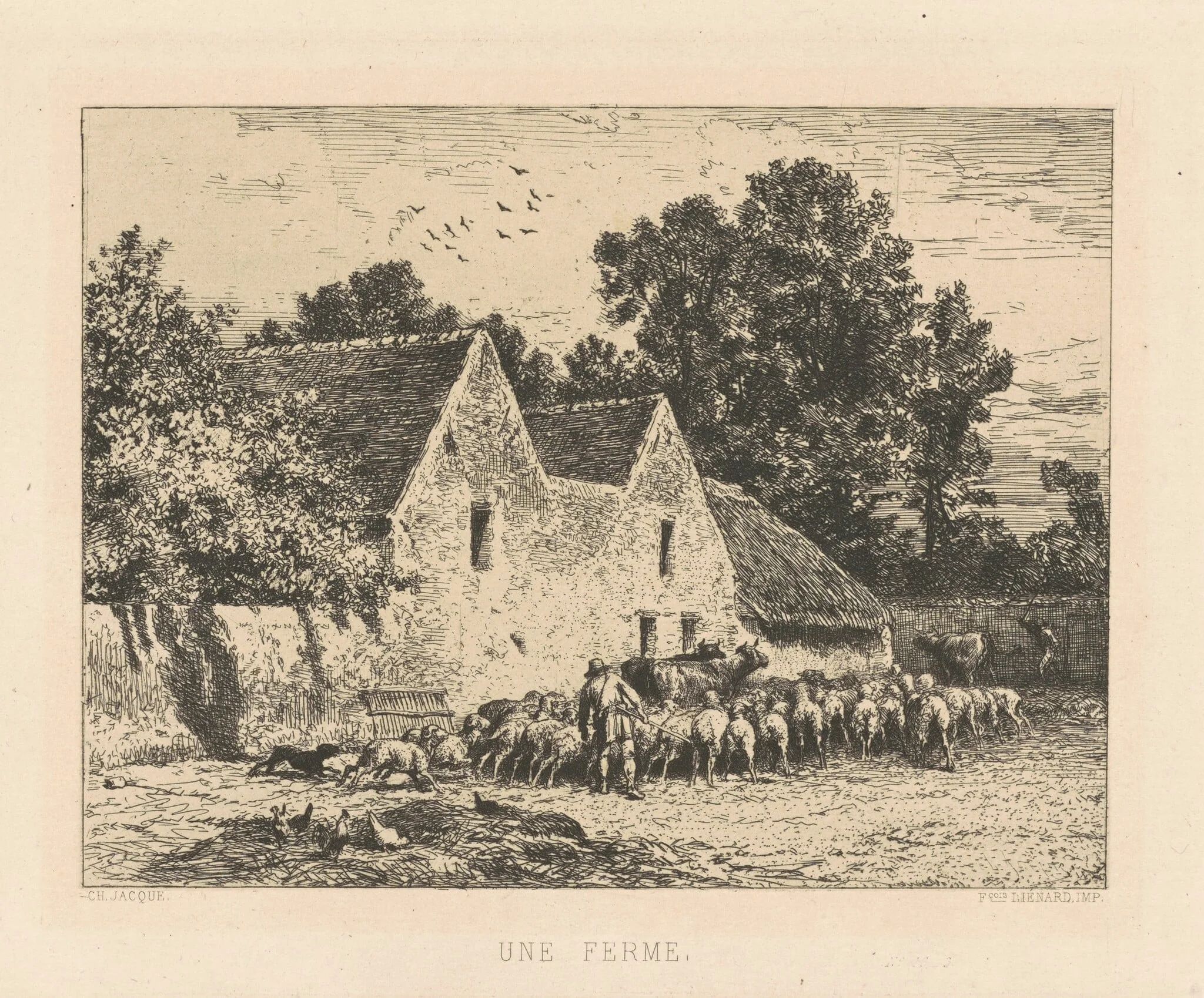 Une Ferme, detail