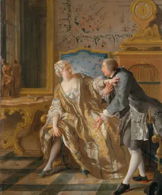 The Garter, by Jean-François de Troy, oil, 1724