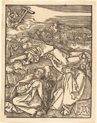 Christ on the Mount of Olives, by Albrecht Dürer, ink, 1510