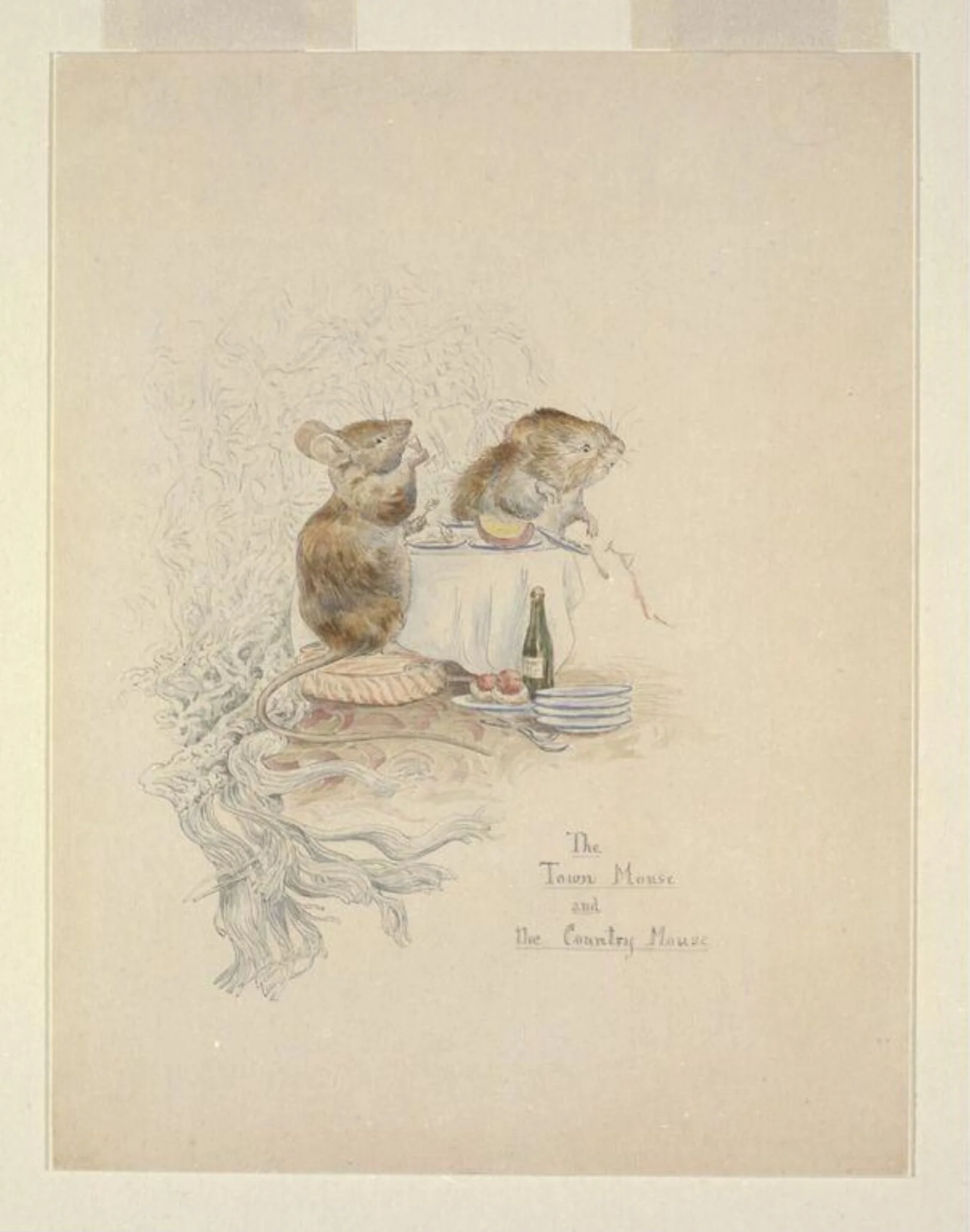 The Town Mouse and the Country Mouse, detail