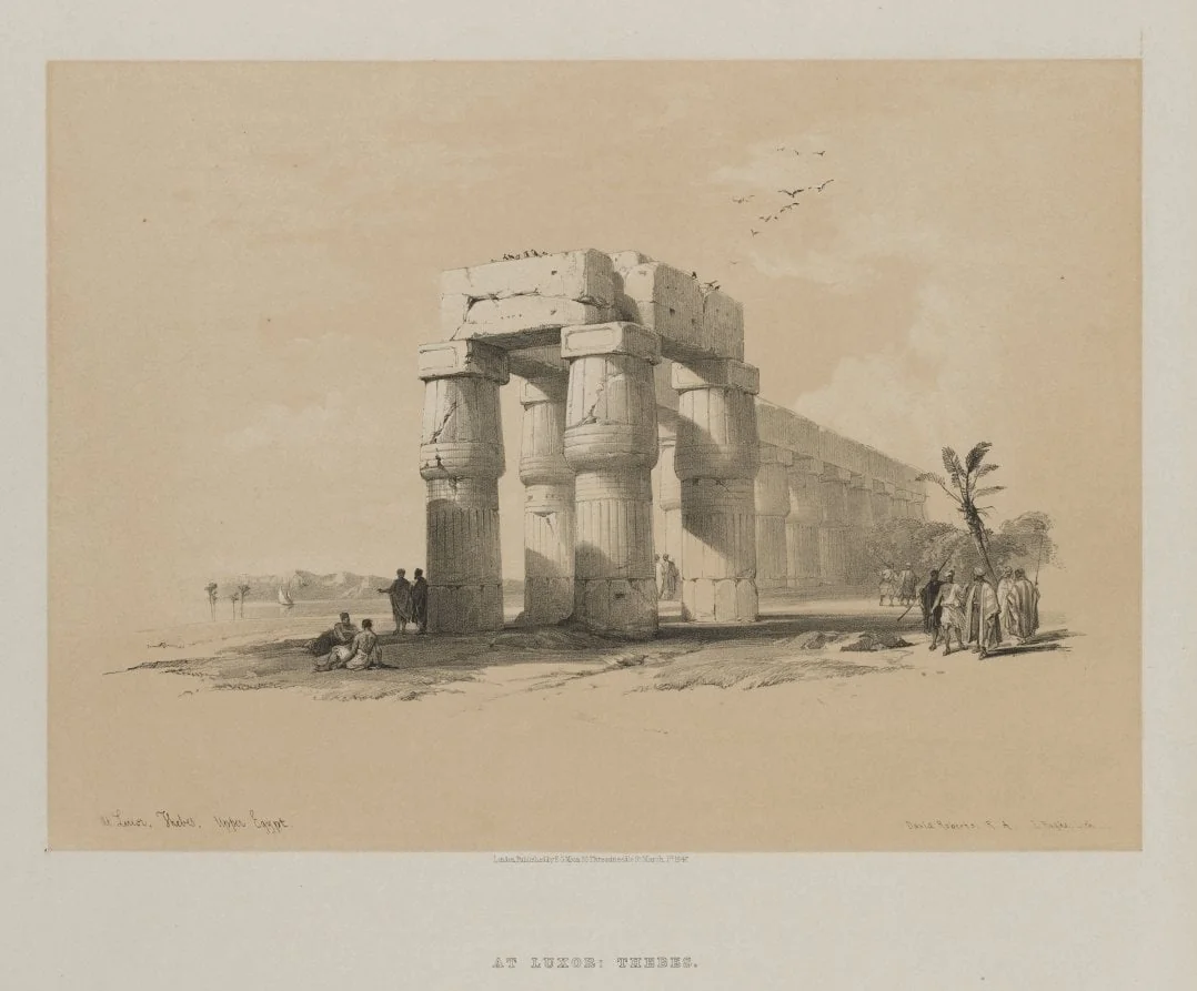 Egypt and Nubia, Volume I: At Luxor, Thebes, Upper Egypt, detail
