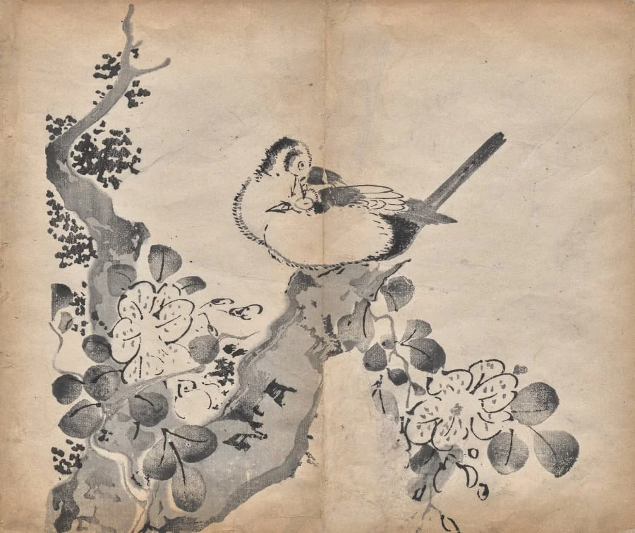 Blossoms and Birds, detail