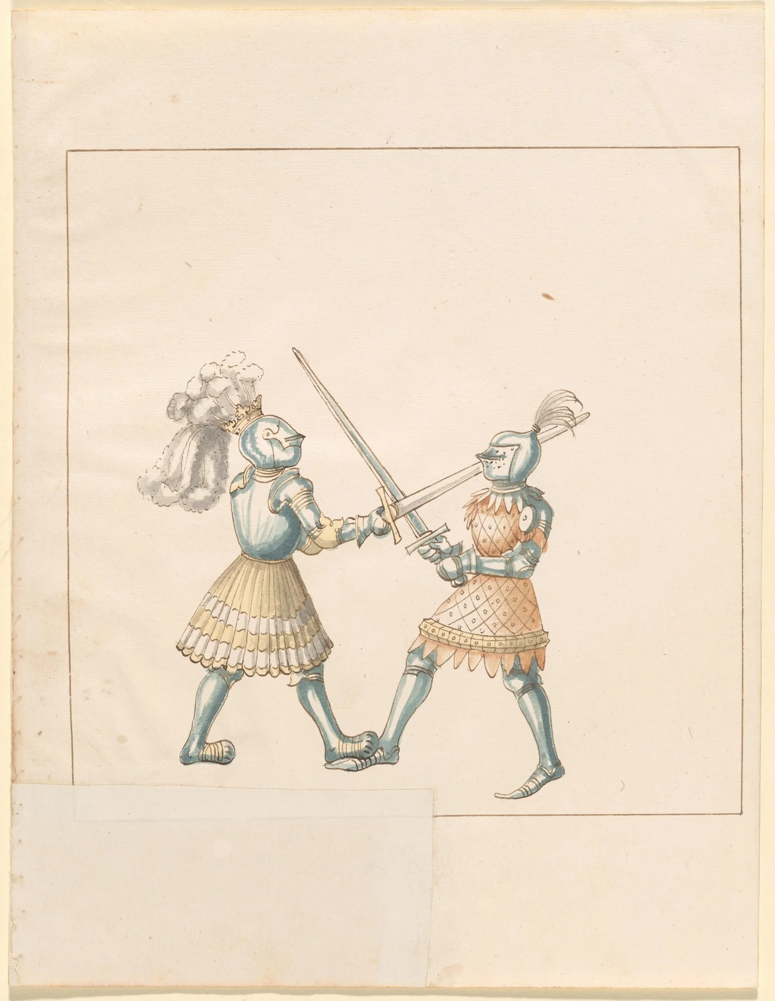 Foot Combat with Longswords, detail