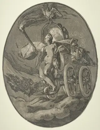 Seven Deities: Nox (Night), by Hendrick Goltzius, 1589