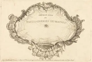 Title Page (Le Titre), by Charles Germain de Saint-Aubin, ink, 1748