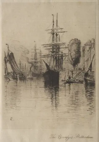 The Boompjes, Rotterdam, by Samuel Colman, 1876