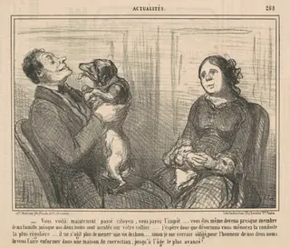 Vous voila maintenant passe citoyen, by Honoré Daumier, ink, 1856