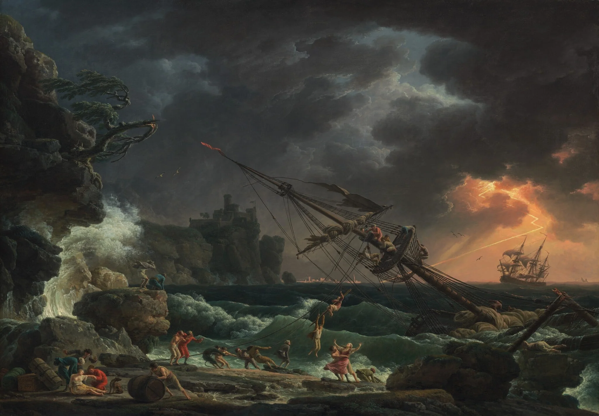 The Shipwreck, detail