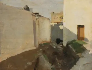 White Walls in Sunlight, Morocco, by John Singer Sargent, oil, 1890