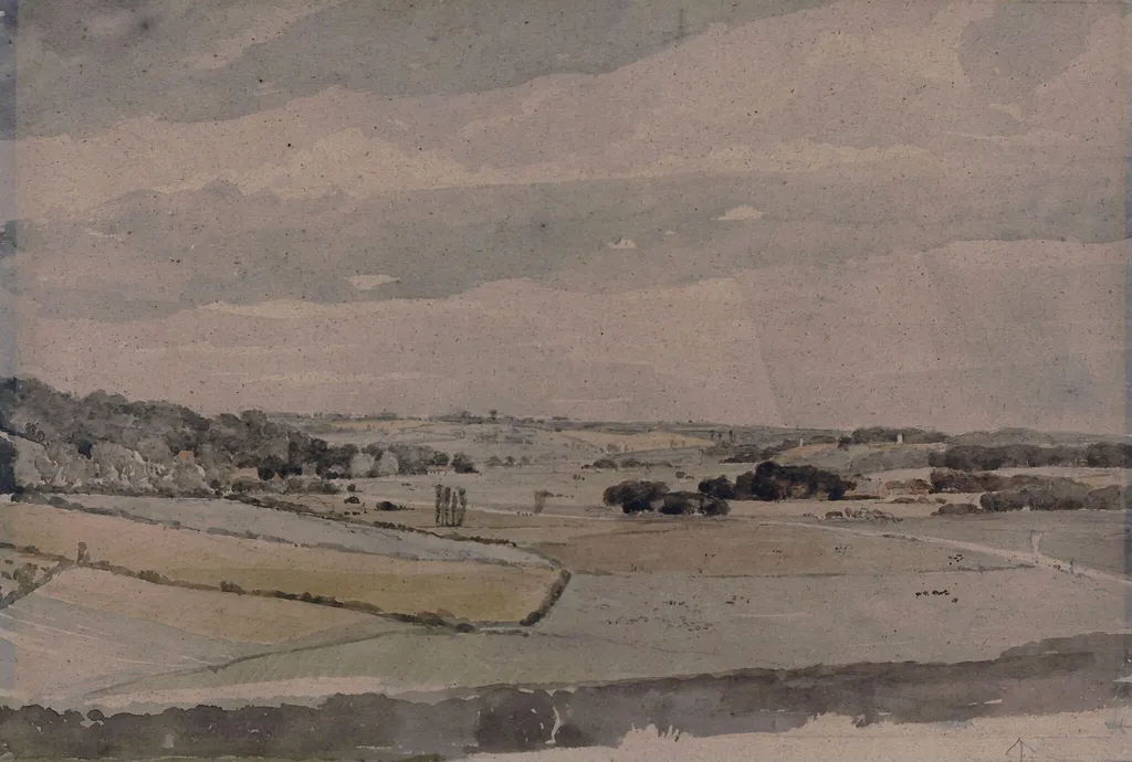 Landscape, by John Thirtle, watercolor, 1800
