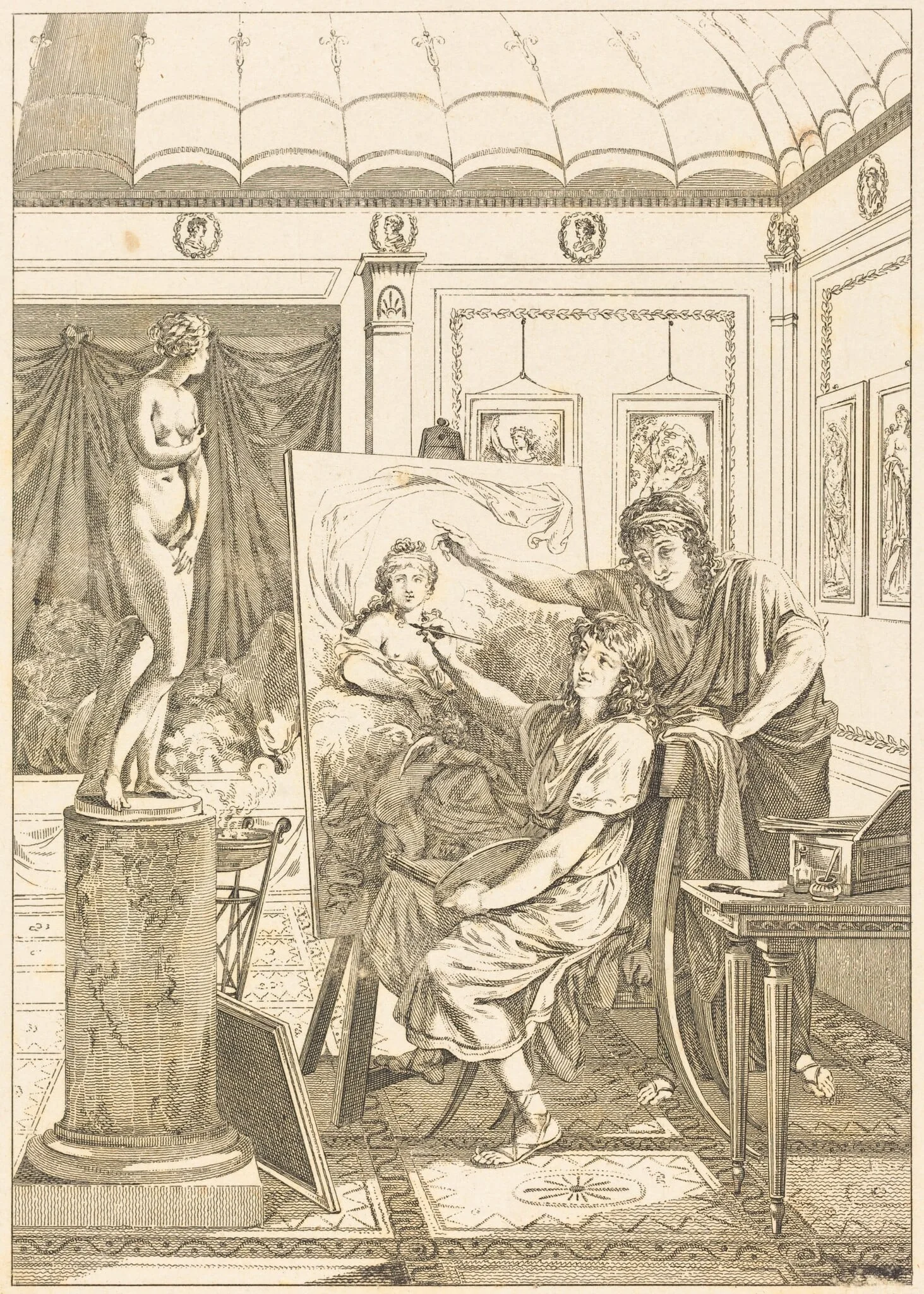 Imitation d'anacreon: Le portrait d'iris, detail
