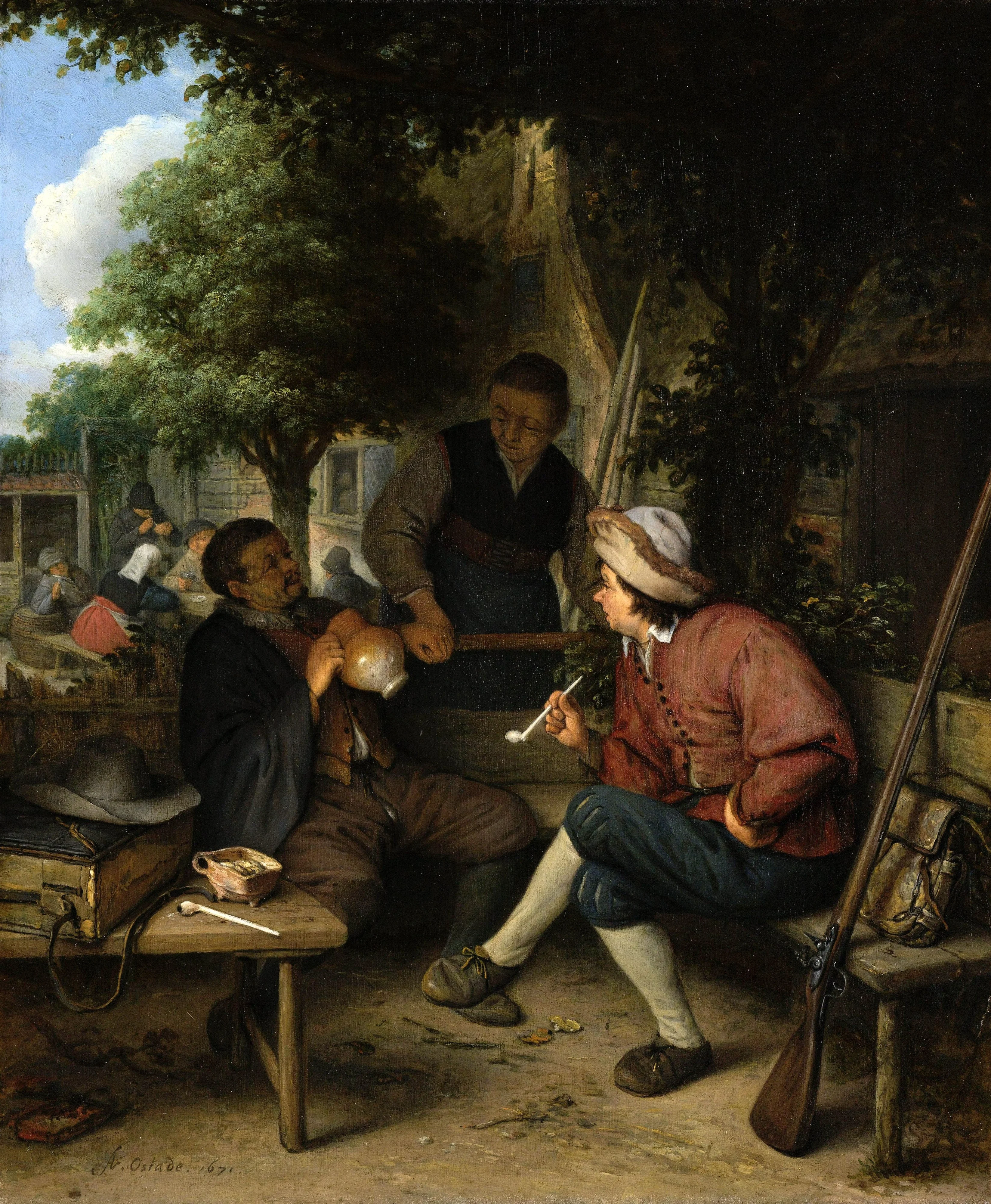 Travellers at Rest, detail