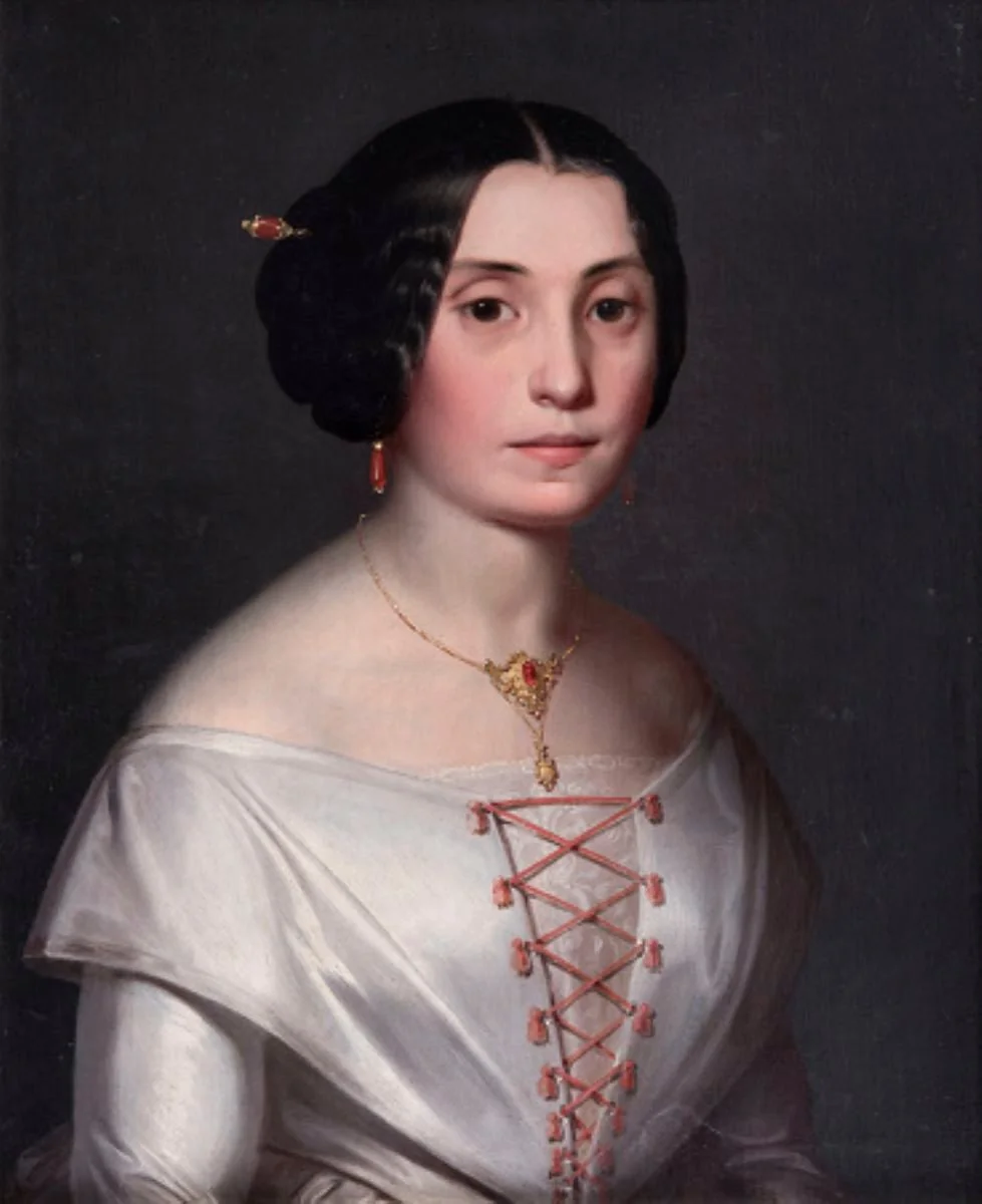 Portret de femeie, detail