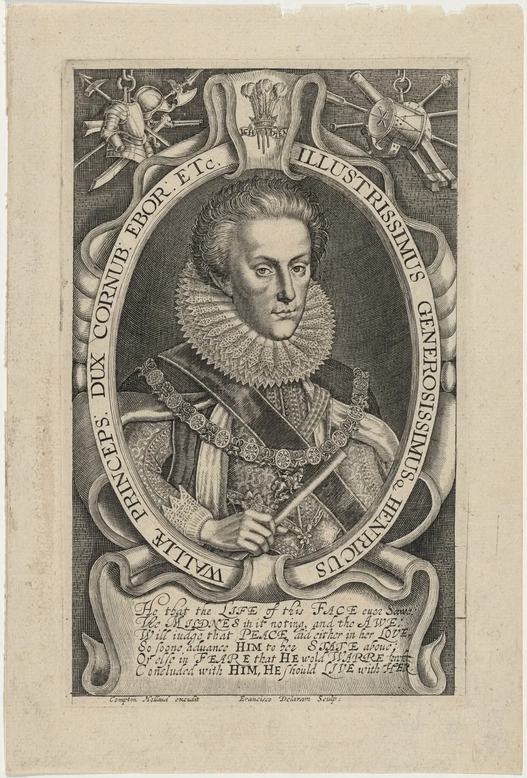 Henrici VIII Angliae, Franciae et Hiberniam Rex (King Henry VIII), by Francis Delaram, ink, 1608