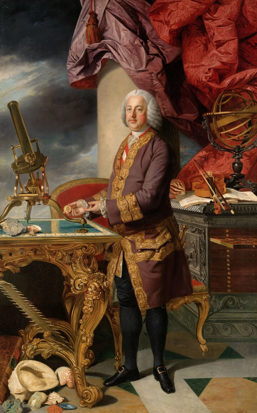 François Ier du Saint-Empire et sa collection d'histoire naturelle, detail