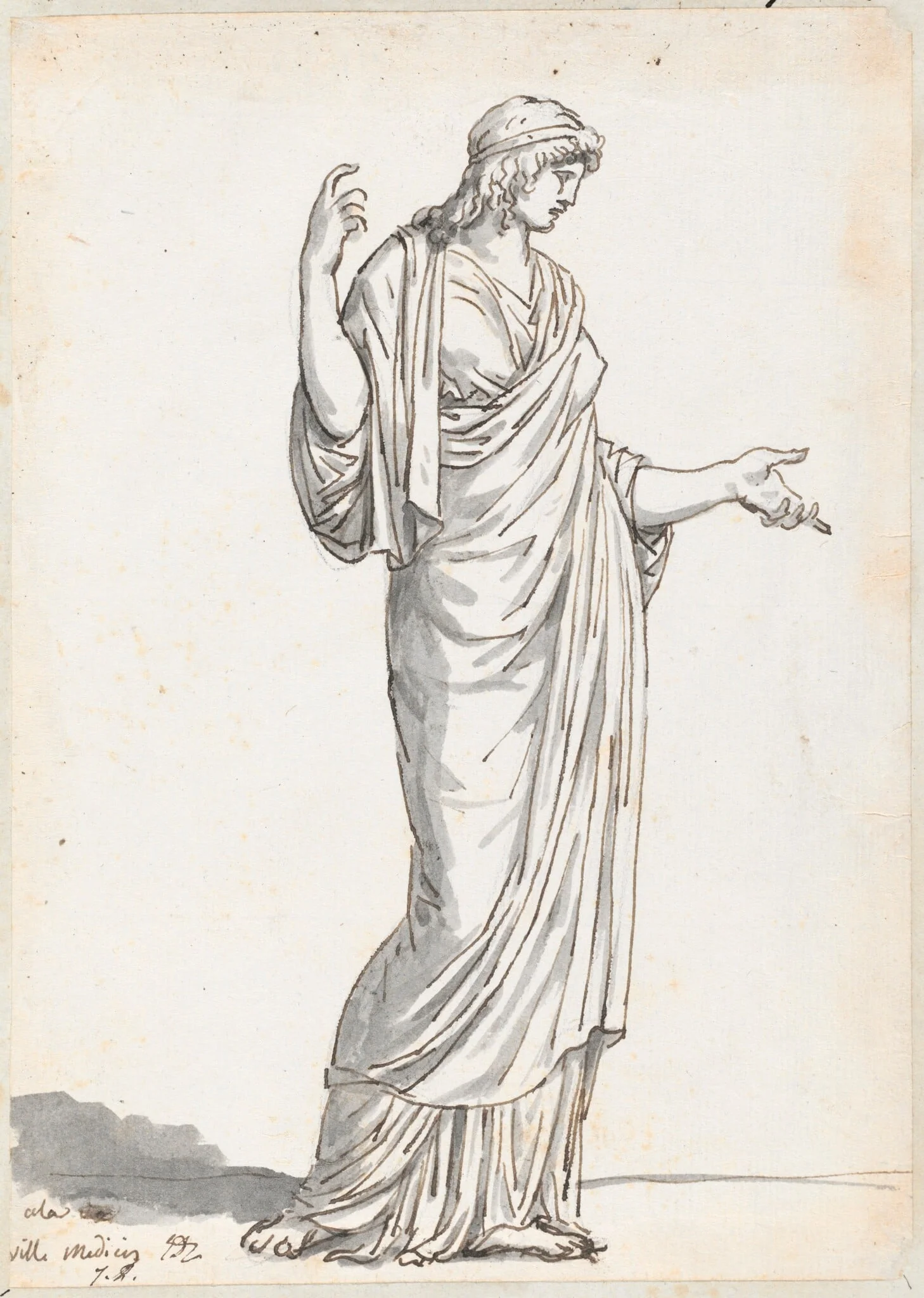 Woman from the Villa Medici, detail