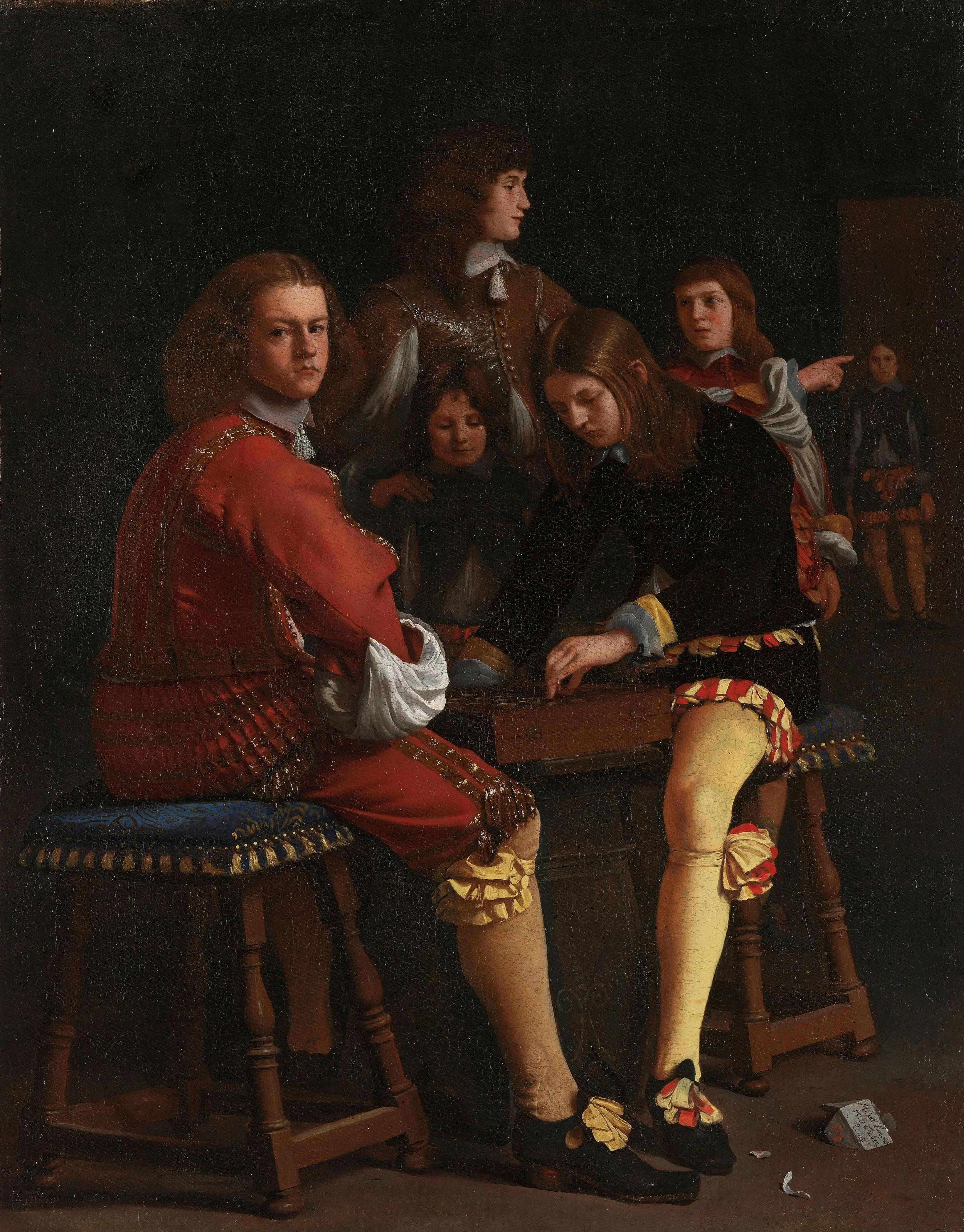 The Draughts Players, detail