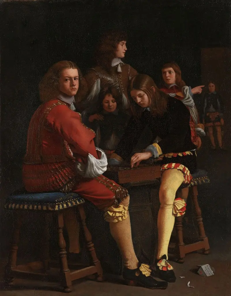 The Draughts Players, by Michiel Sweerts, oil, 1652