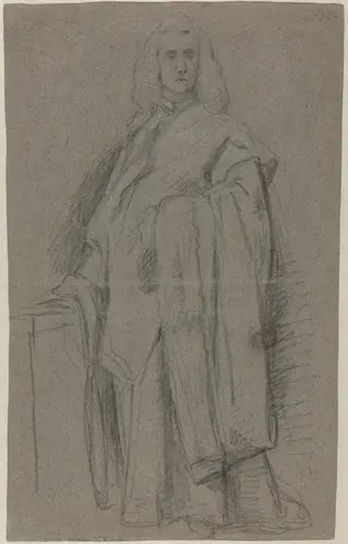 A Venetian Procurator of San Marco [recto], by Pietro Longhi, chalk, 1773