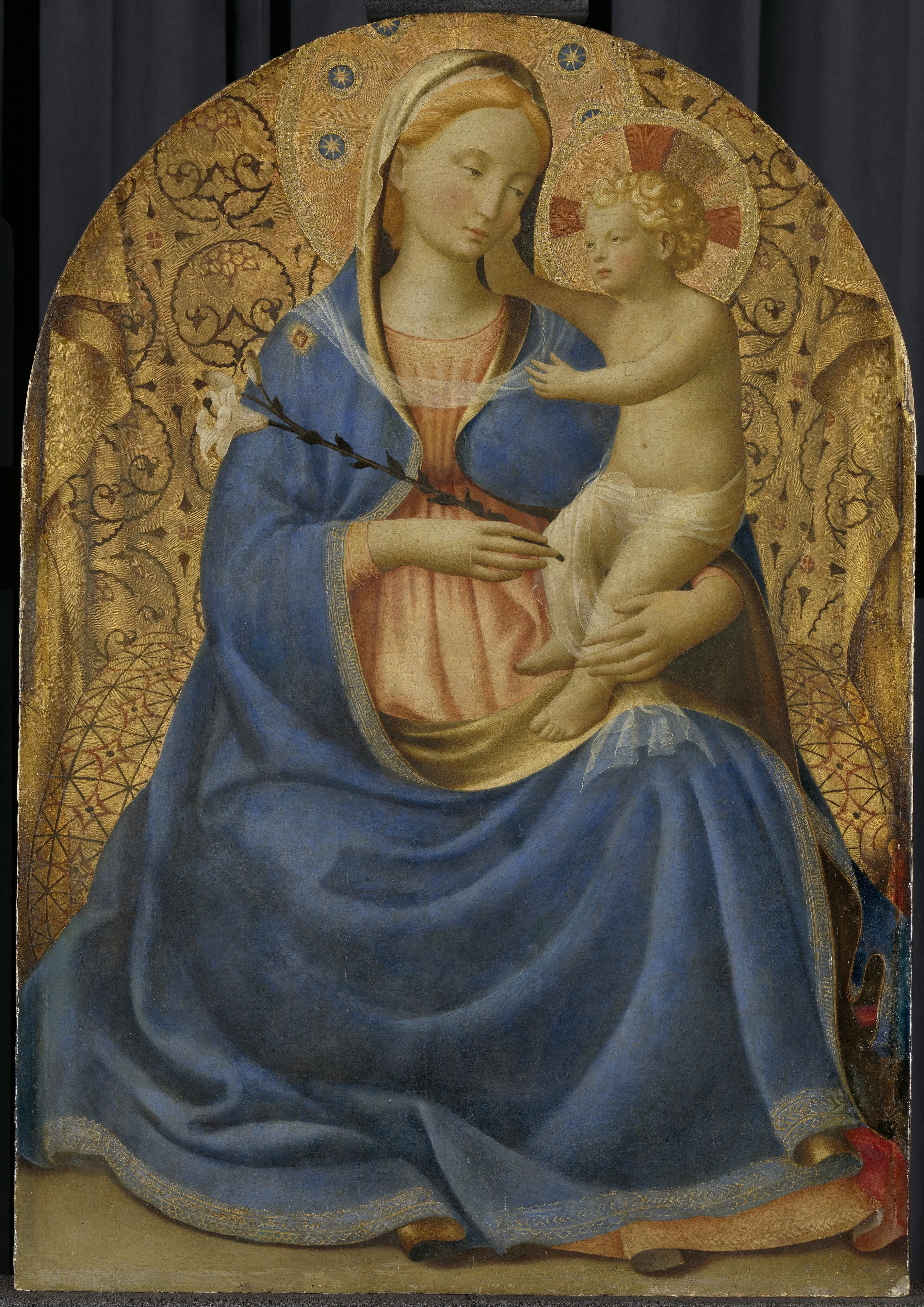 Madonna of Humility, detail