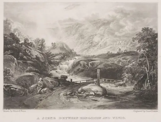 A Scene Between Kongshun and Ulvig, by Edward Price, 1834