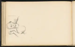Study of "The Roman Orator (Germanicus)", by Paul Cézanne, graphite, 1884
