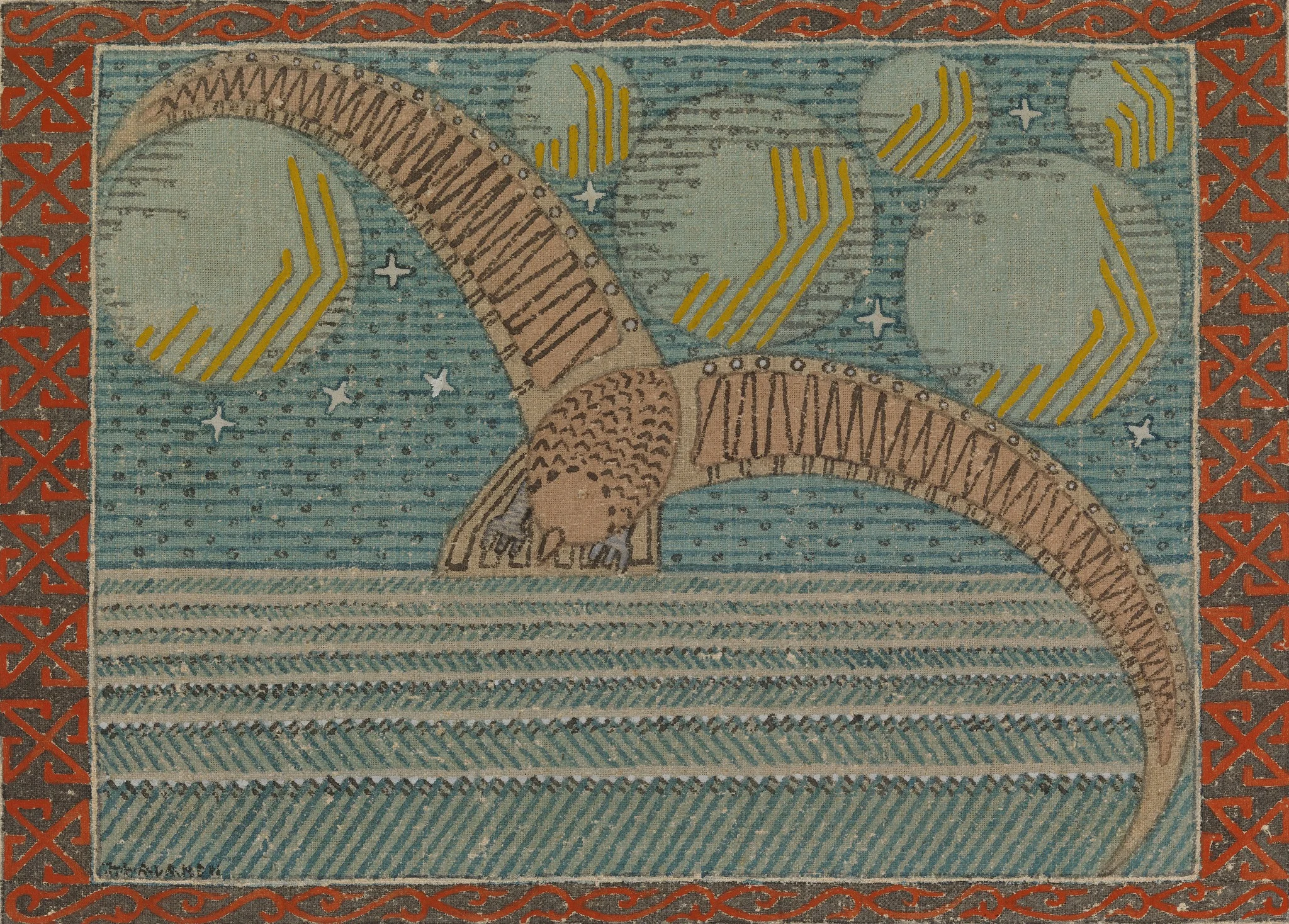 The Wild Duck and the Celestial Bodies, detail