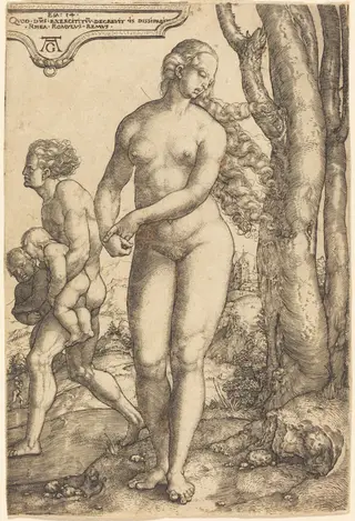 Rhea Silvia, by Heinrich Aldegrever, 1532