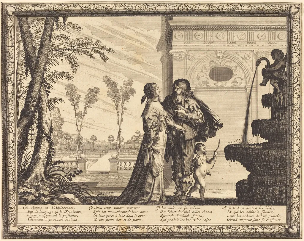 Adolescence, by Abraham Bosse, ink, 1636