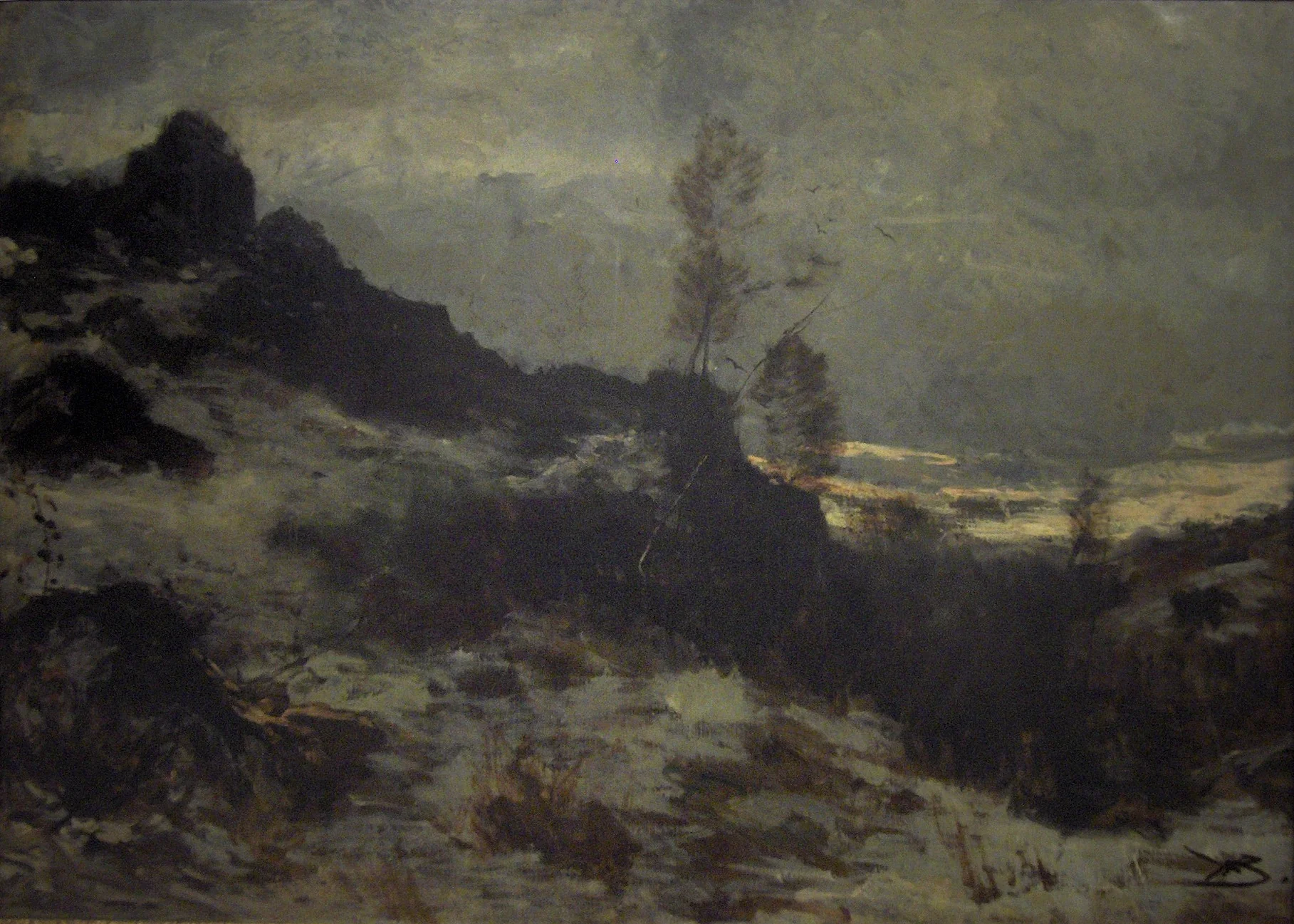 Dusk. Winter, detail